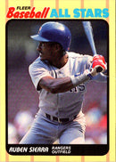 1989 Fleer Baseball All-Stars Ruben Sierra