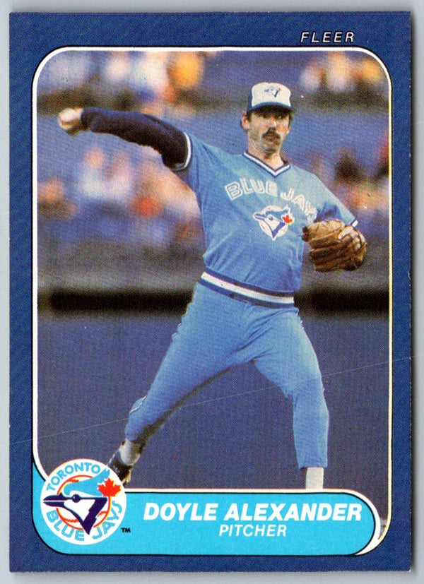 1986 Fleer Doyle Alexander #51