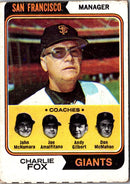 1974 Topps Charlie Fox/John McNamara/Joe Amalfitano/Andy Gilbert/Don McMahon