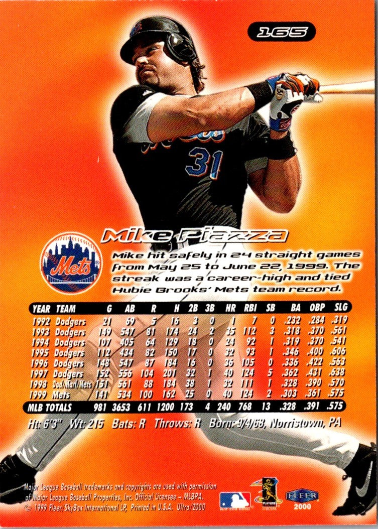 1999 Fleer Ultra Mike Piazza