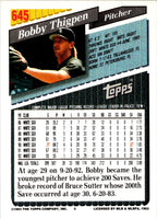 1993 Topps Inaugural Marlins Bobby Thigpen #645