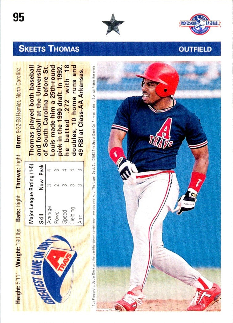 1992 Upper Deck Minors Skeets Thomas