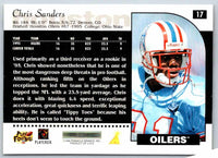 1996 Score Chris Sanders #17
