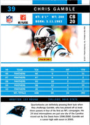 2011 Score Chris Gamble