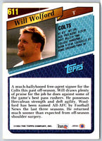 1993 Topps Will Wolford #611