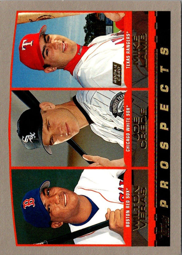 2000 Topps Wilton Veras/Joe Crede/Mike Lamb #443 Rookie