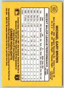 1986 Donruss Mike Brown