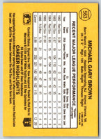 1986 Donruss Mike Brown #563