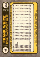 1981 Fleer Frank White #44