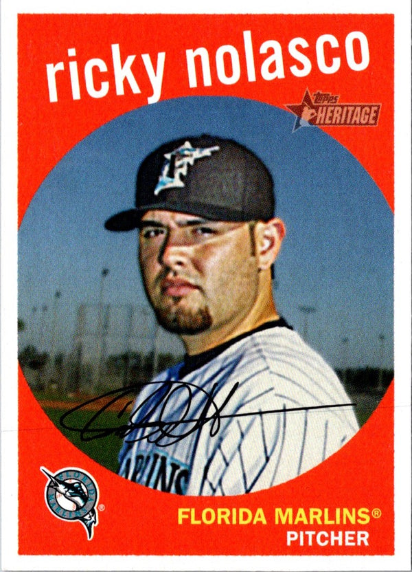 2008 Topps Heritage Ricky Nolasco #213