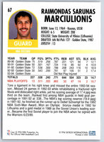 1995 Skybox Sarunas Marciulionis #67