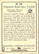 2006 Topps Turkey Red Desmond Mason