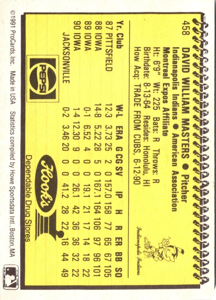 1991 ProCards David Masters