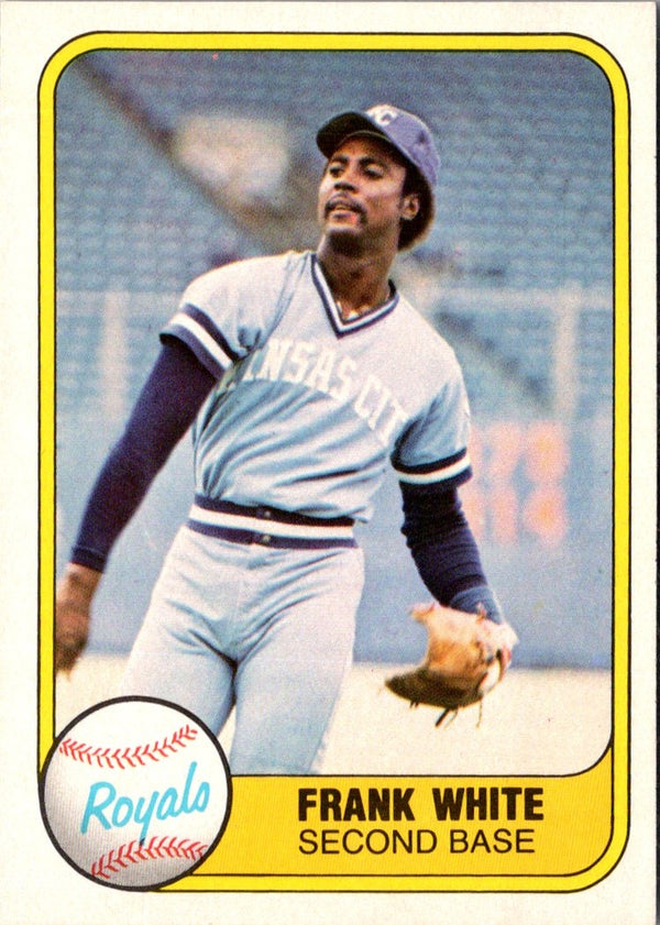 1981 Fleer Frank White #44