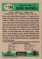 1991 Bowman Bubba McDowell #186