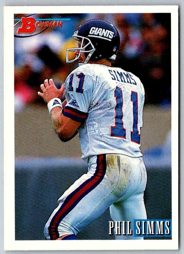 1993 Bowman Football Phil Simms #185