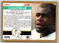 1991 Score Leonard Russell #109T