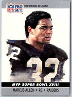 1990 Proset Marcus Allen #18