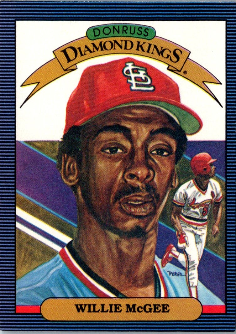 1986 Diamond Kings Willie McGee