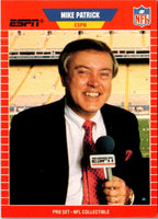 1989 Pro Set Announcers Mike Patrick #7