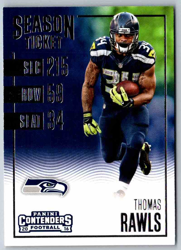 2016 Contenders Thomas Rawls #23