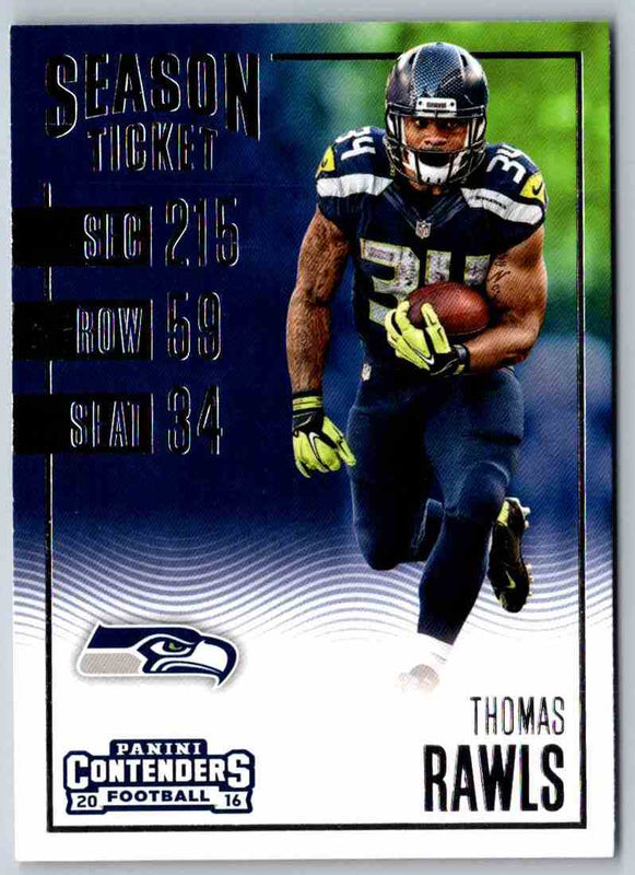 2016 Contenders Thomas Rawls #23