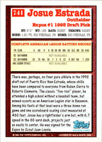 1994 Topps Josue Estrada #741 Rookie