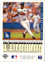 1994 Collector's Choice Jose Offerman #219 Silver Signature