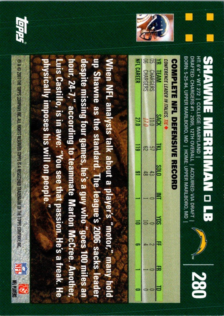 2007 Topps Shawne Merriman