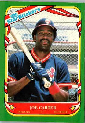 1987 Fleer Star Stickers Joe Carter #21
