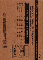 2001 Fleer Tradition Chris McAlister #305