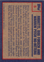 1984 Topps Dave Righetti/Bob Forsch/Mike Warren #5