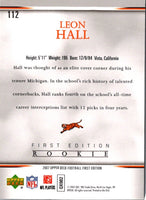 2007 Upper Deck First Edition Leon Hall #112 Rookie