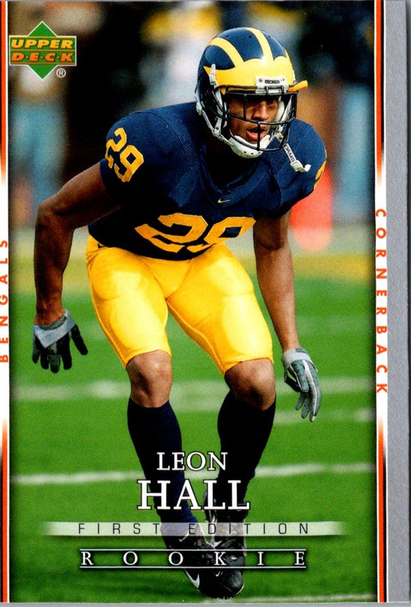 2007 Upper Deck First Edition Leon Hall #112 Rookie