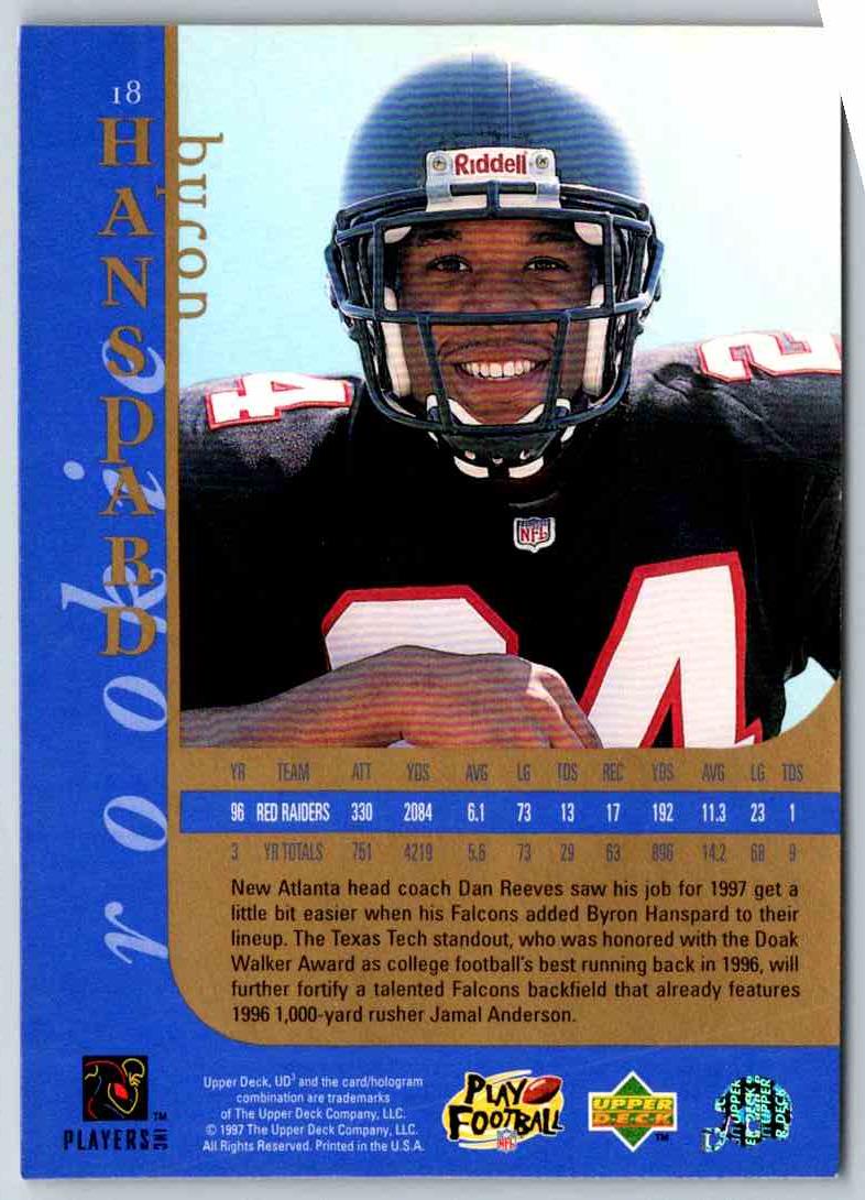 1998 Upper Deck Byron Hanspard