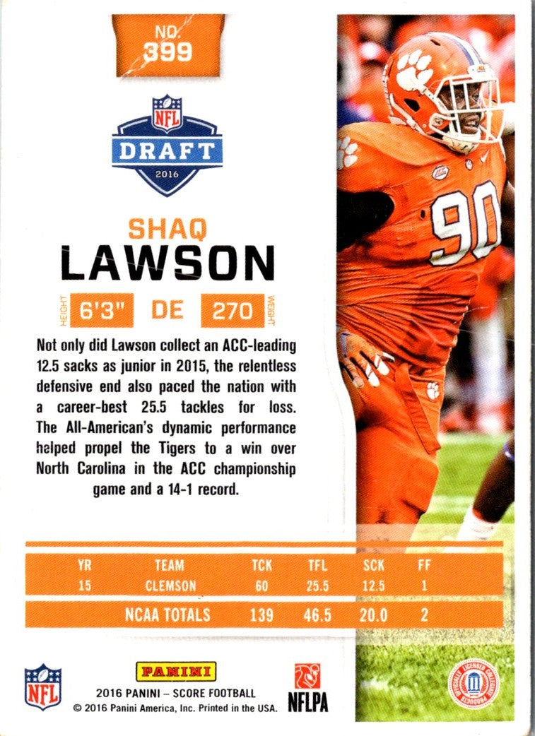 2016 Score Shaq Lawson