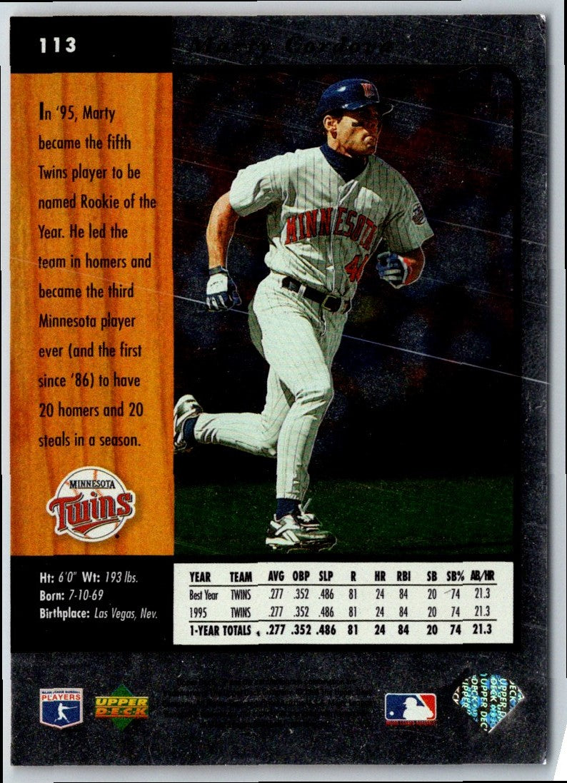 1996 SP Marty Cordova