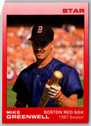 1989 Star Mike Greenwell Red Mike Greenwell