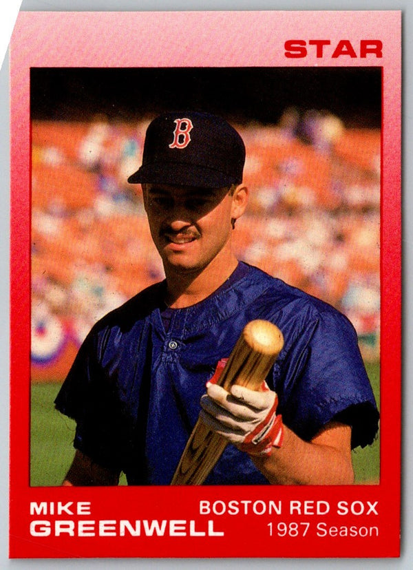 1989 Star Mike Greenwell Red Mike Greenwell #7