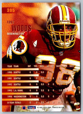 1995 Fleer Tony Woods #395