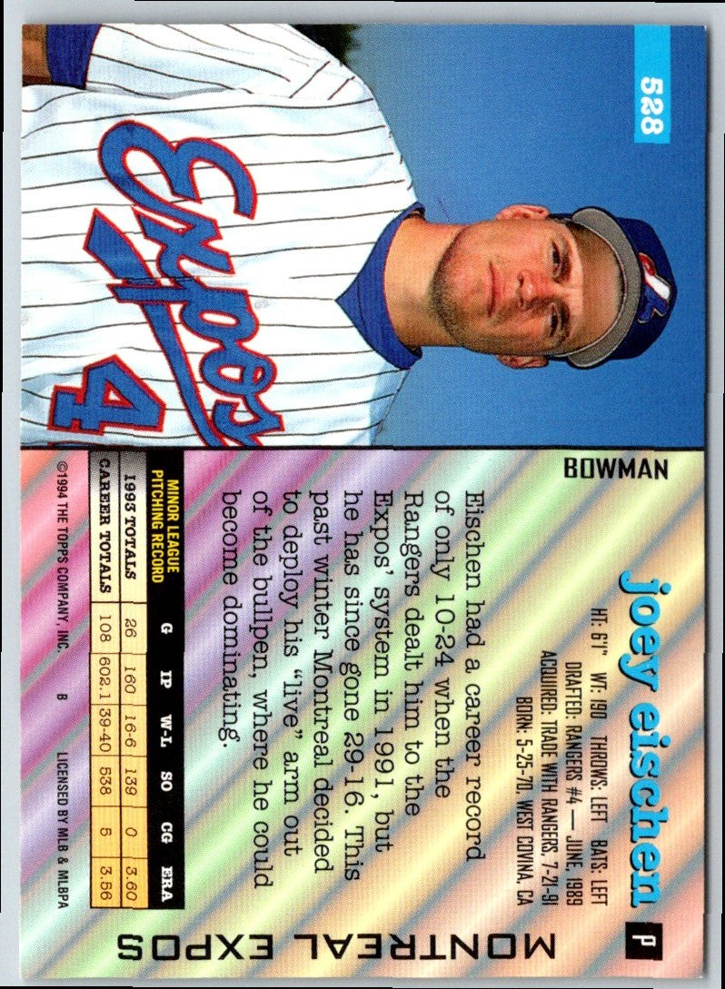 1994 Bowman Joey Eischen