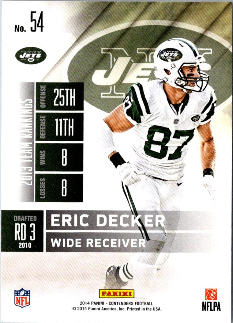 2014 Panini Contenders Eric Decker