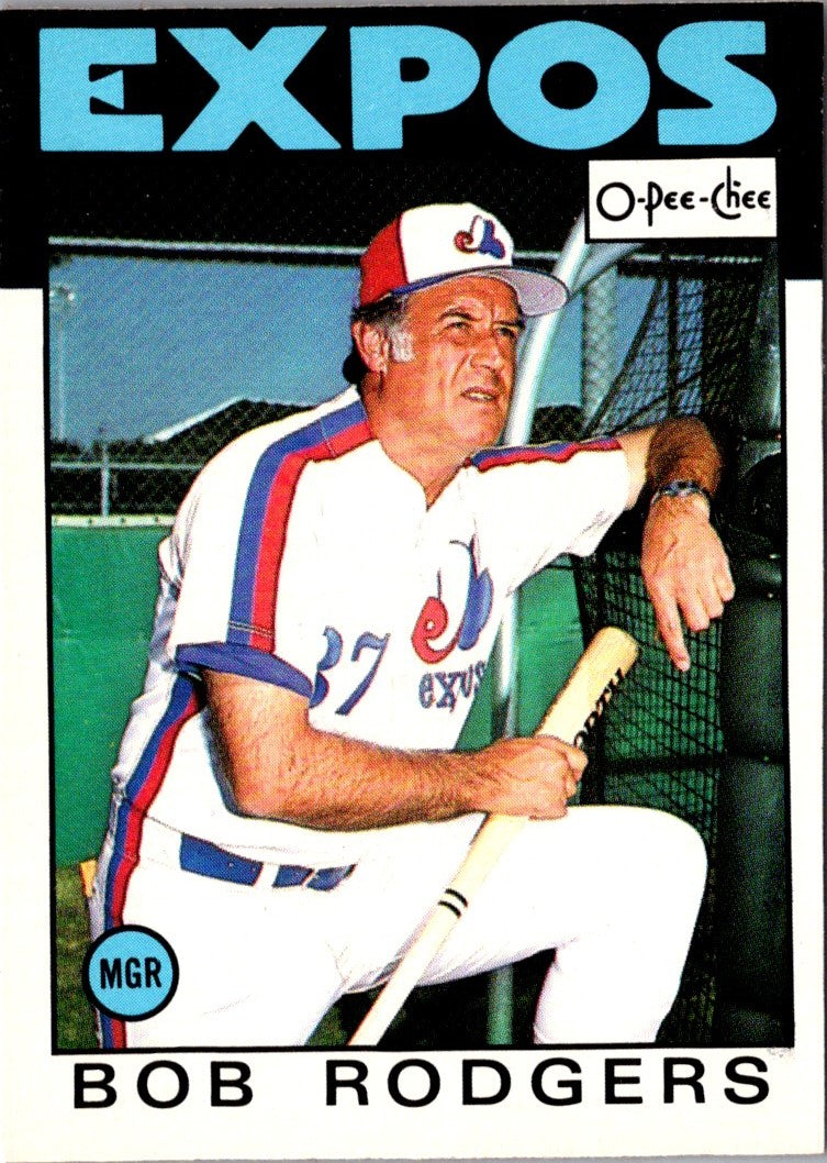 1986 O-Pee-Chee Bob Rodgers
