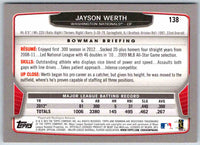 2014 Bowman Jayson Werth #138