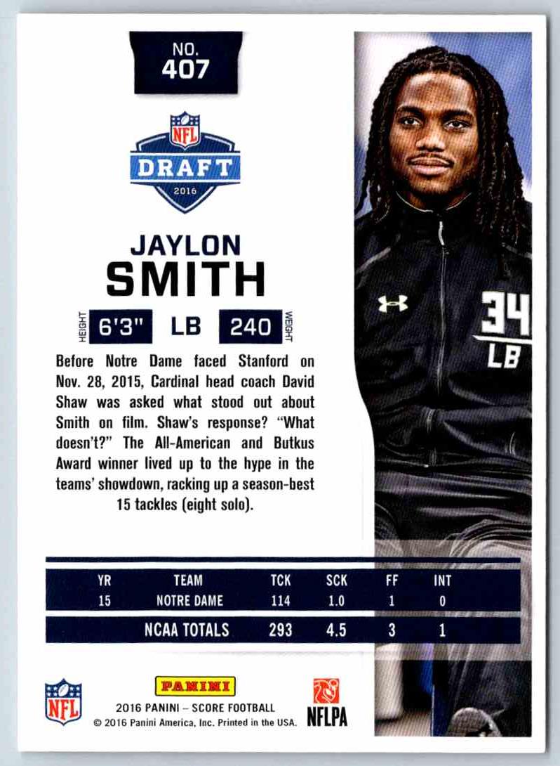 2016 Score Jaylon Smith