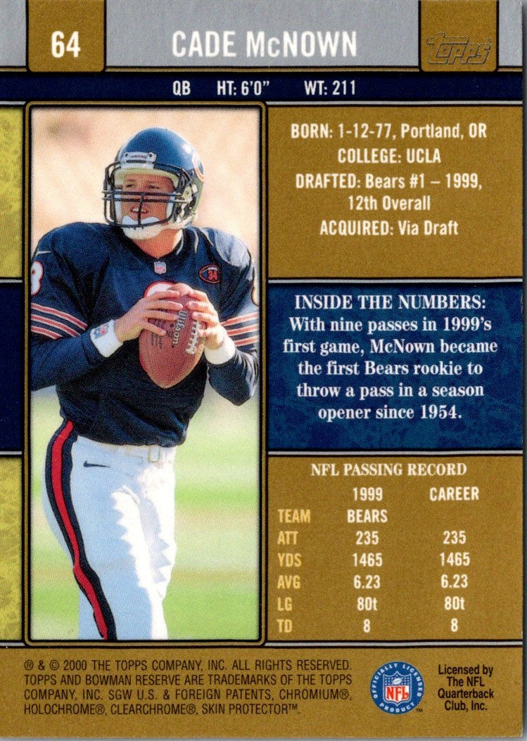 2000 Bowman Reserve Cade McNown