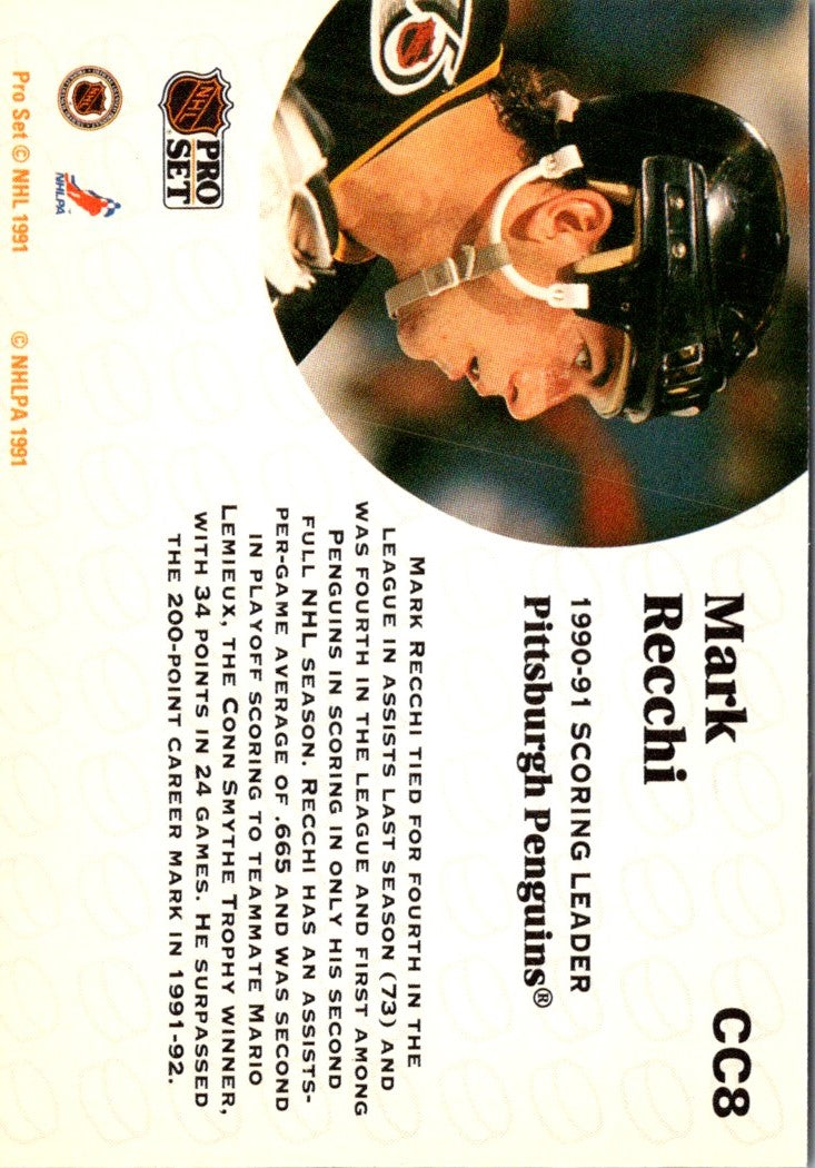 1991 Pro Set Collectibles Mark Recchi