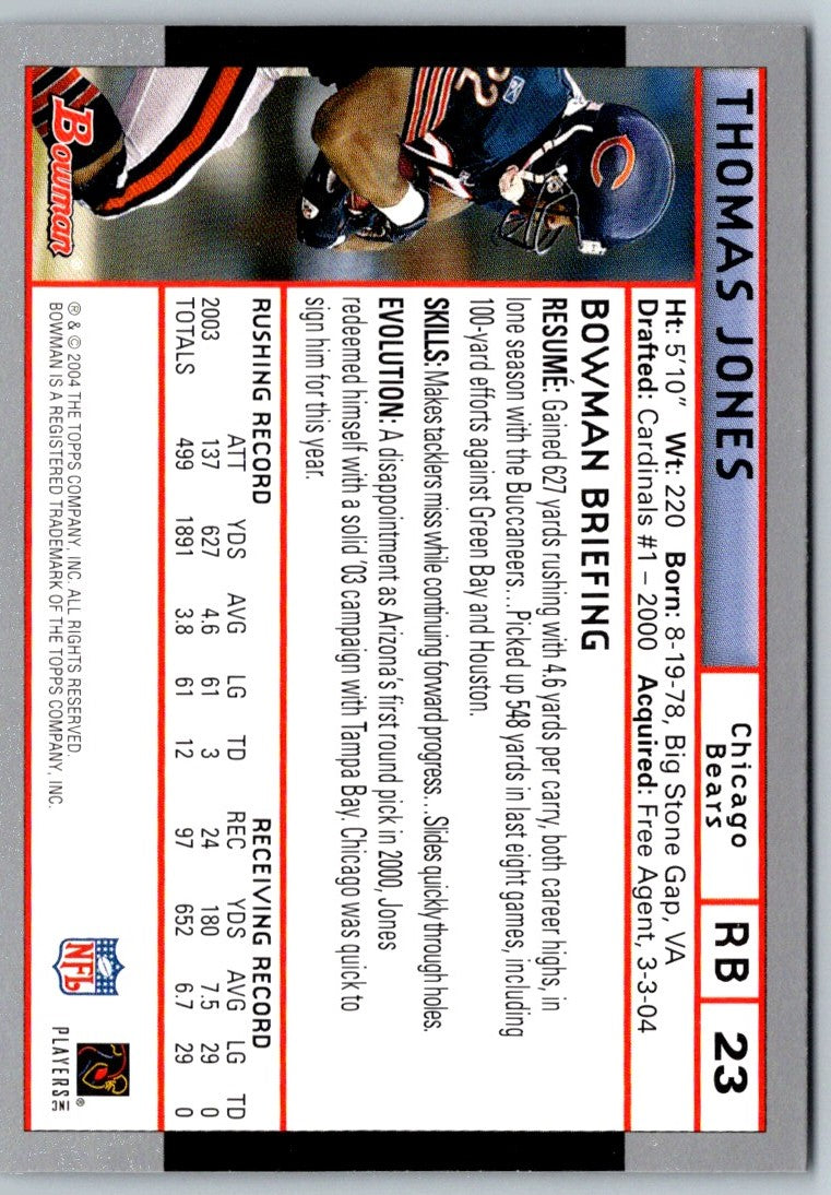 2004 Bowman Thomas Jones