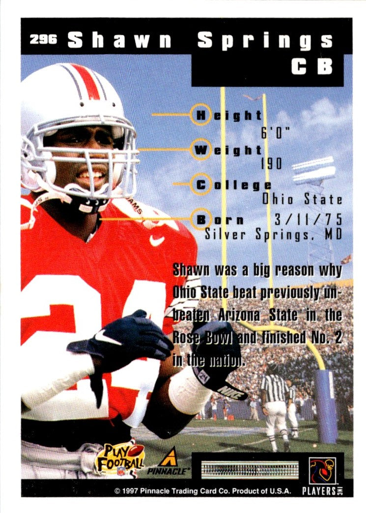 1997 Score Shawn Springs