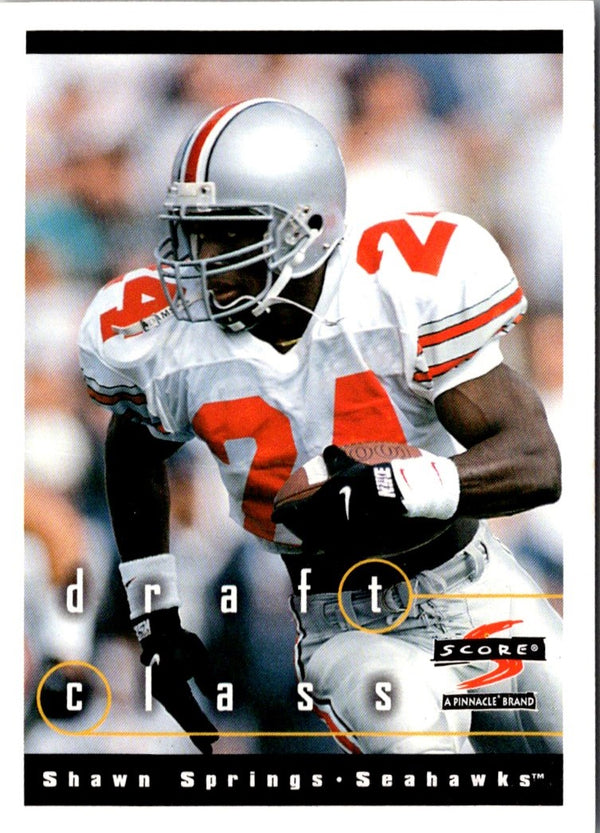 1997 Score Shawn Springs #296 Rookie